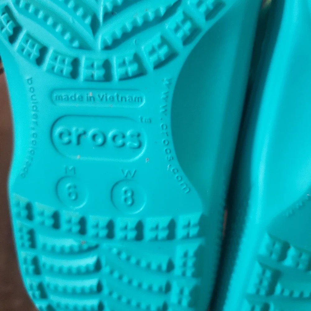 Crocs Turquoise Sandals - Picture 8 of 8